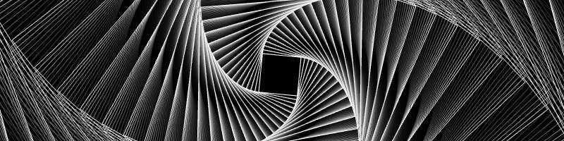 Figure 22: A single frame from animated spiraling rectangles where the contrast reverses over time